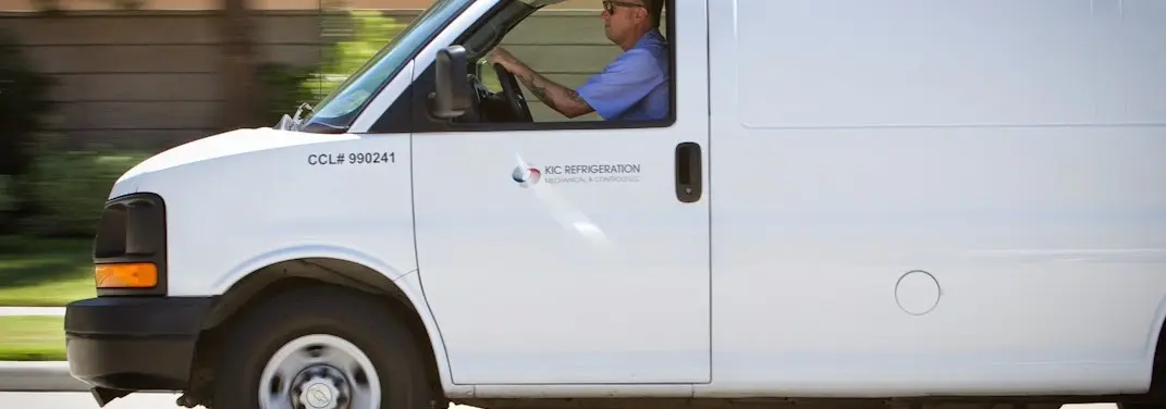 KIC Refrigeration service vehicle serving Winton area